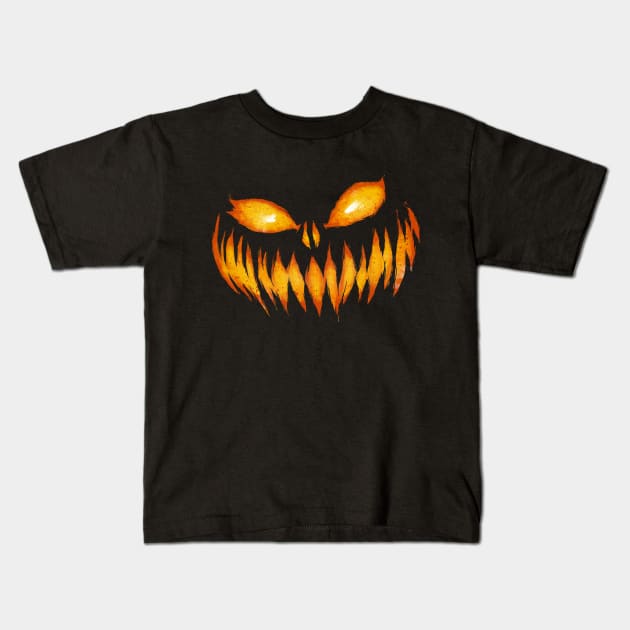 Pumpkin Lava Kids T-Shirt by opawapo